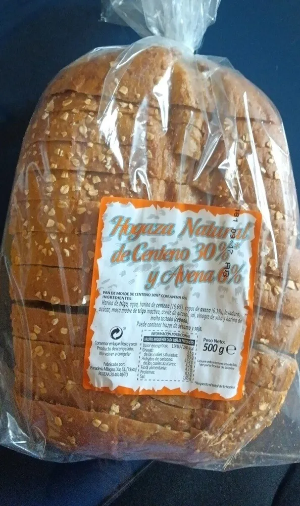 Hogaza Natural de Centeno y Avena