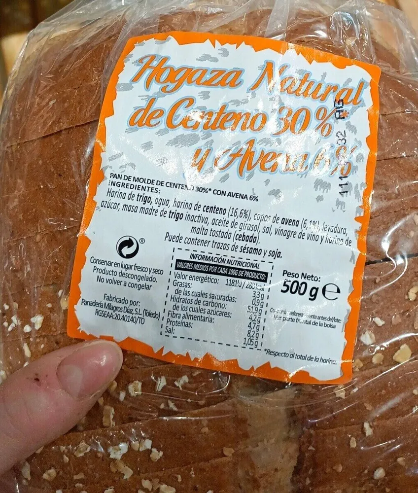 Hogaza centeno y avena