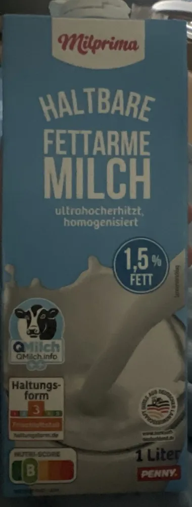 Haltbare Fettarme Milch