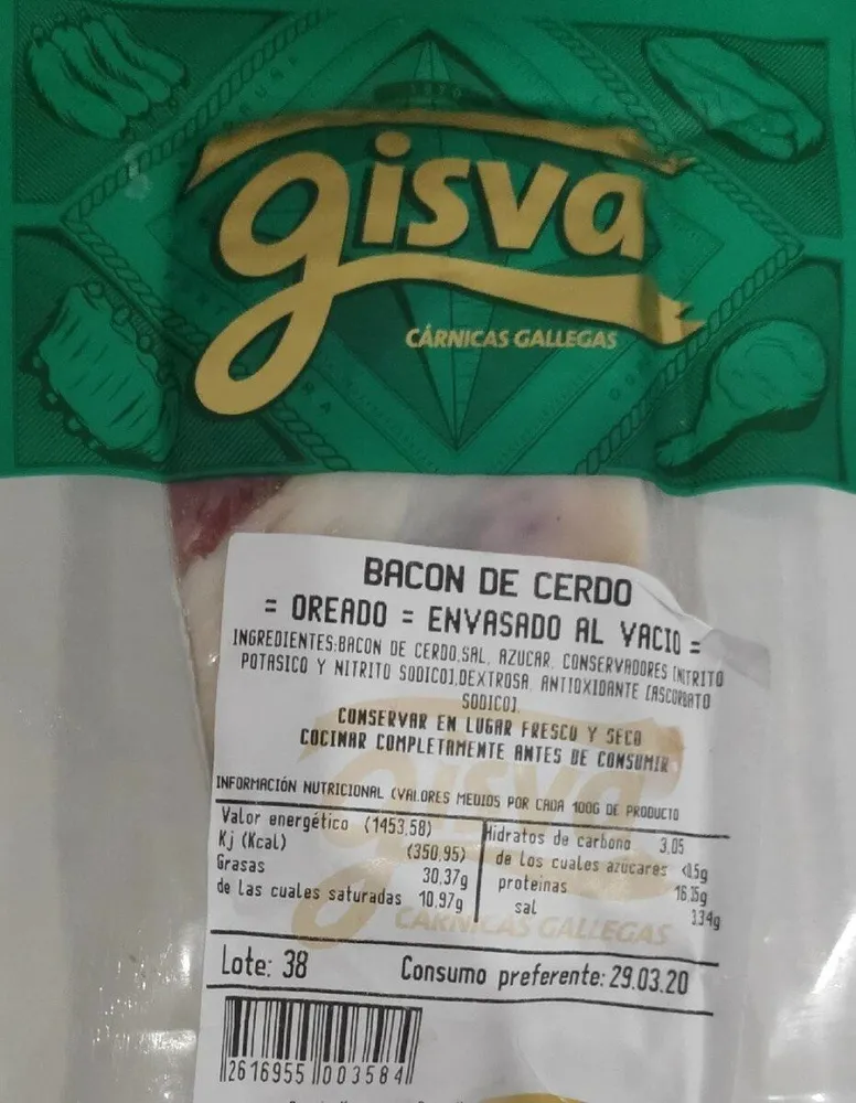 Bacon de Cerdo