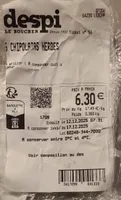 5 chipolatas aux herbes