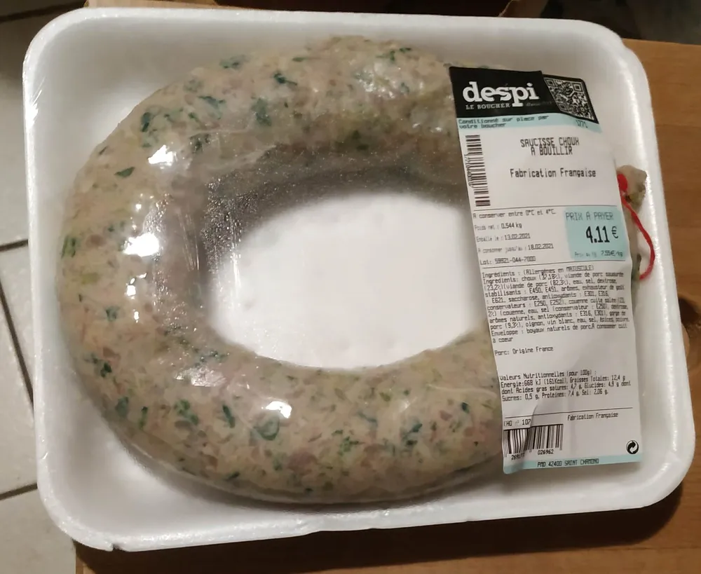 saucisse aux choux DESPI