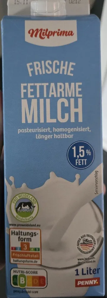 Frische Fettarmer Milch