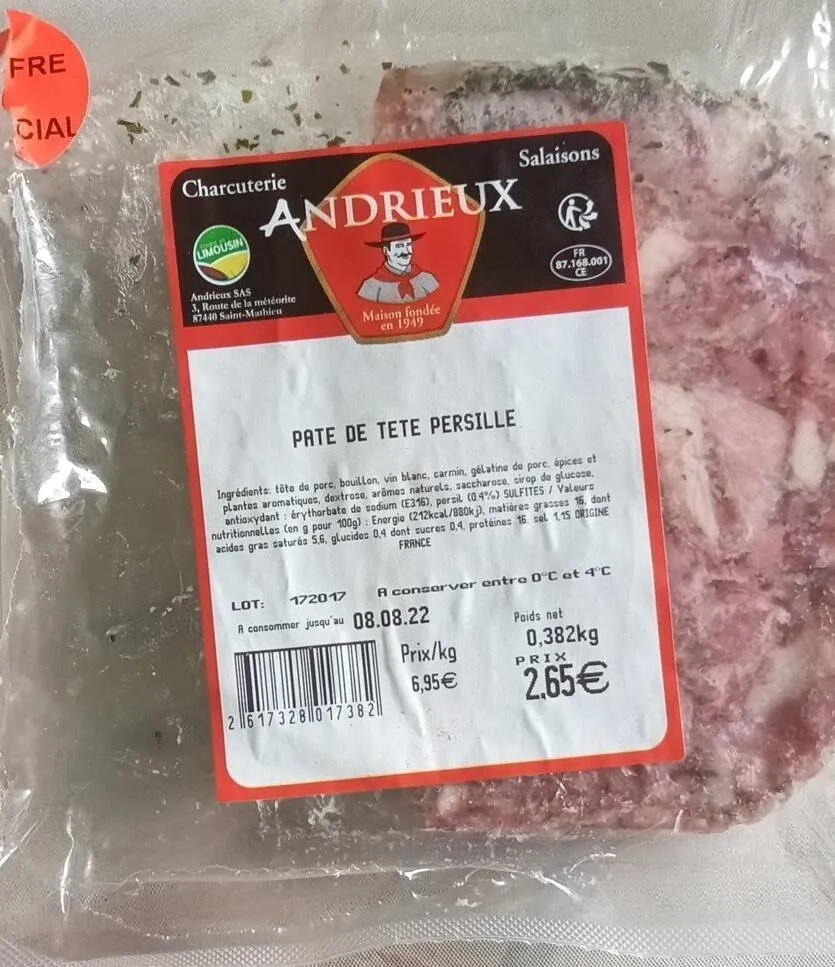 Pâté de tête persillé