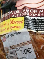 Delicia de jamon marinado al pedro ximenez