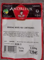 Boudins noirs aux châtaigne