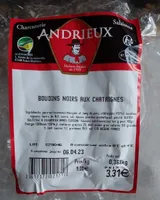 Boudins noirs aux châtaignes