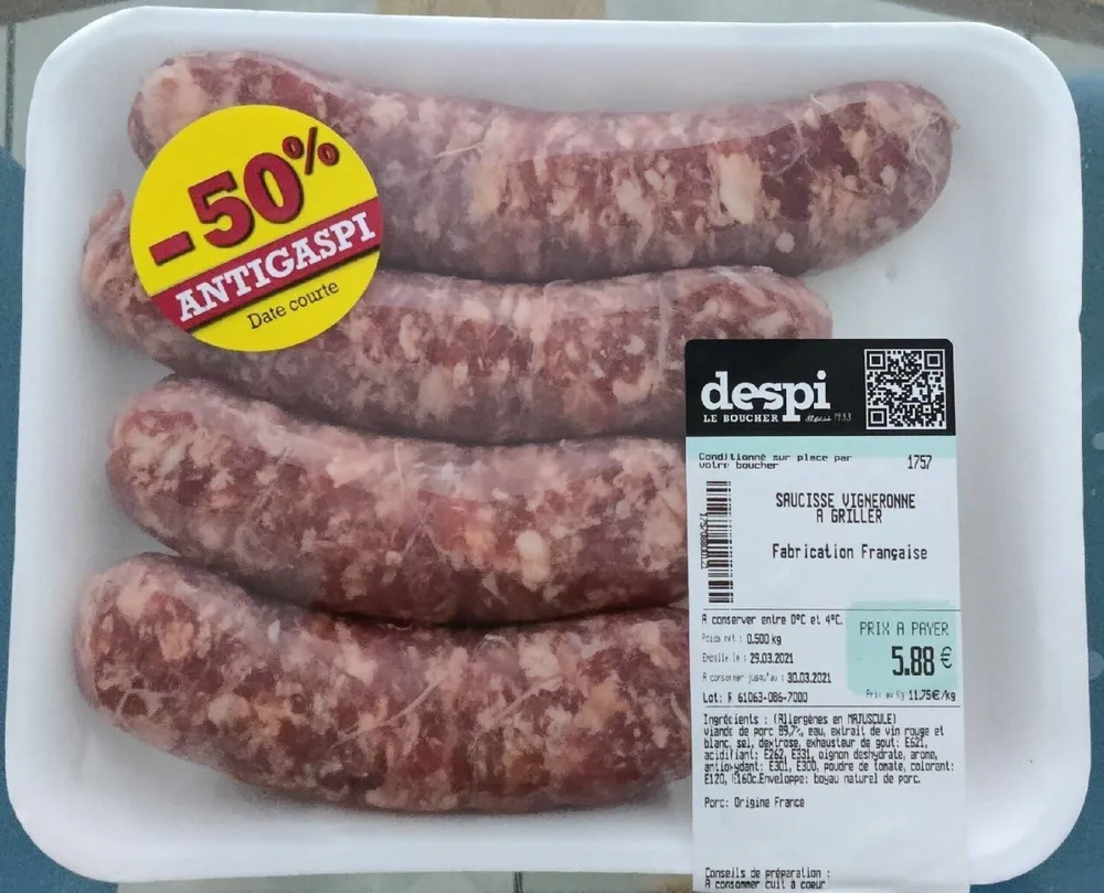 Saucisse vigneronne