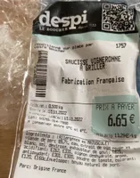 Saucisses vigneronnes à grillé