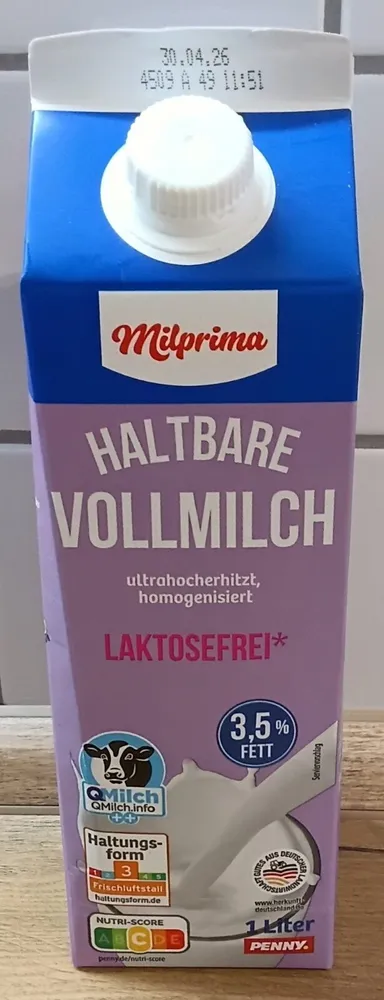 HALTBARE VOLLMILCH