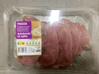 Pechuga de pavo adobada al ajillo