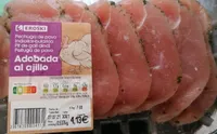 Pechuga de pavo adobada al ajillo