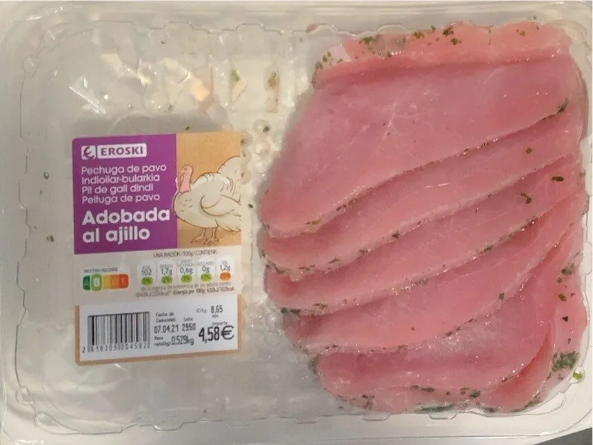 Pechuga de pavo al ajillo