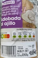 Pechuga de pavo adobada al ajillo