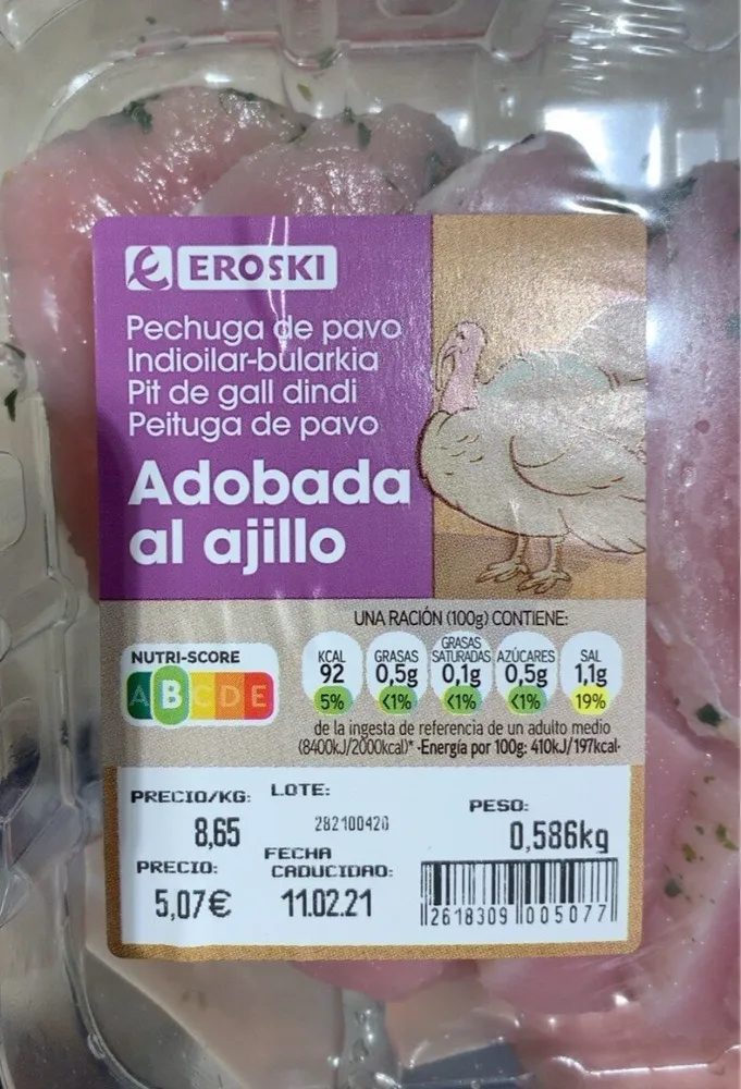 Adobado al ajillo