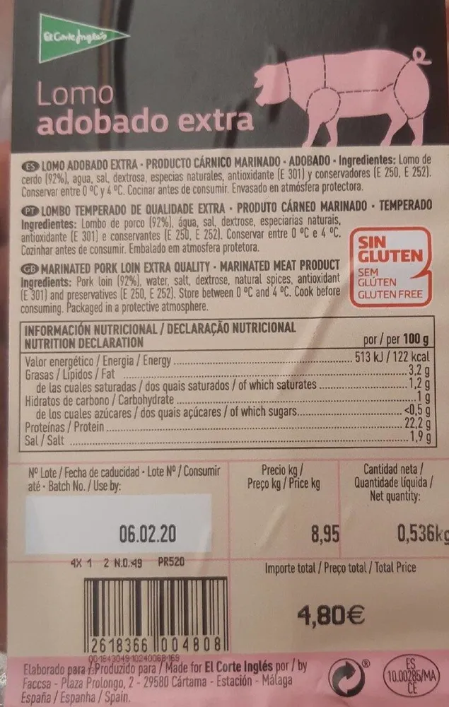 Lomo adobado extra