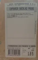 Empanada bacalao y pasas