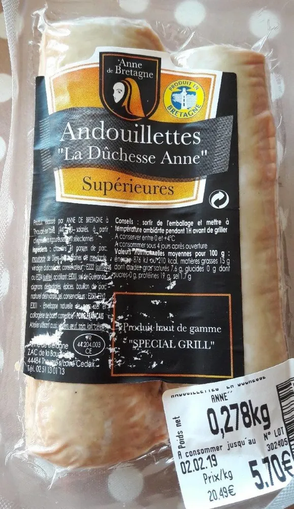 Andouillettes "La Dûchesse Anne