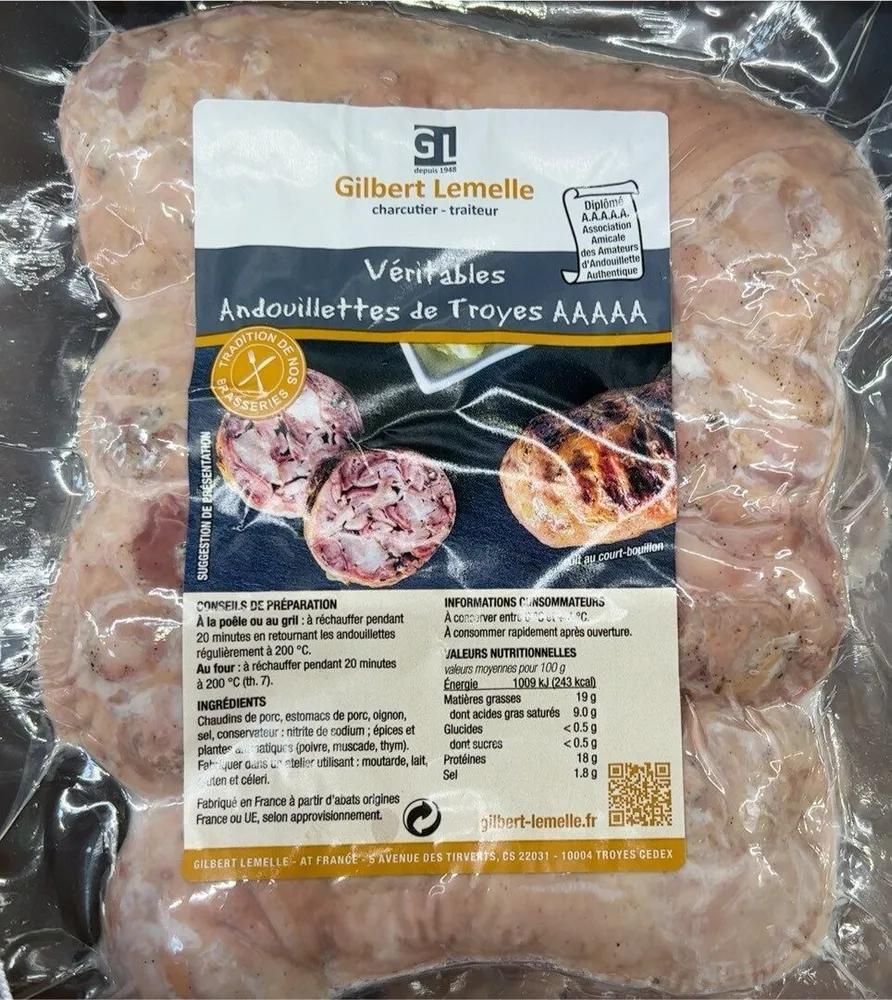 Véritable andouillettes de Troyes