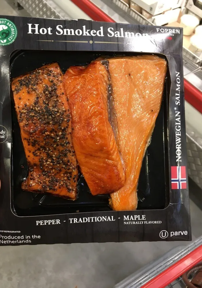 Hot smoked salmon