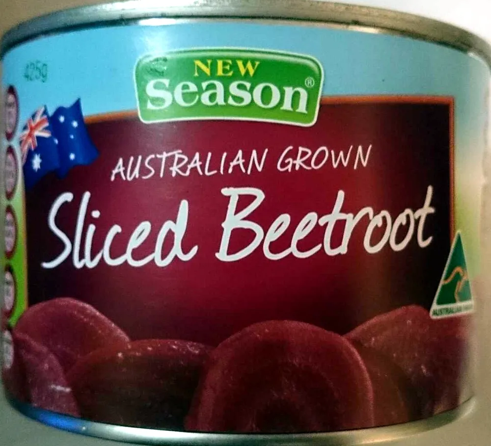 Sliced beetroot
