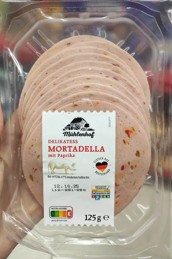 Mortadella mit Paprika