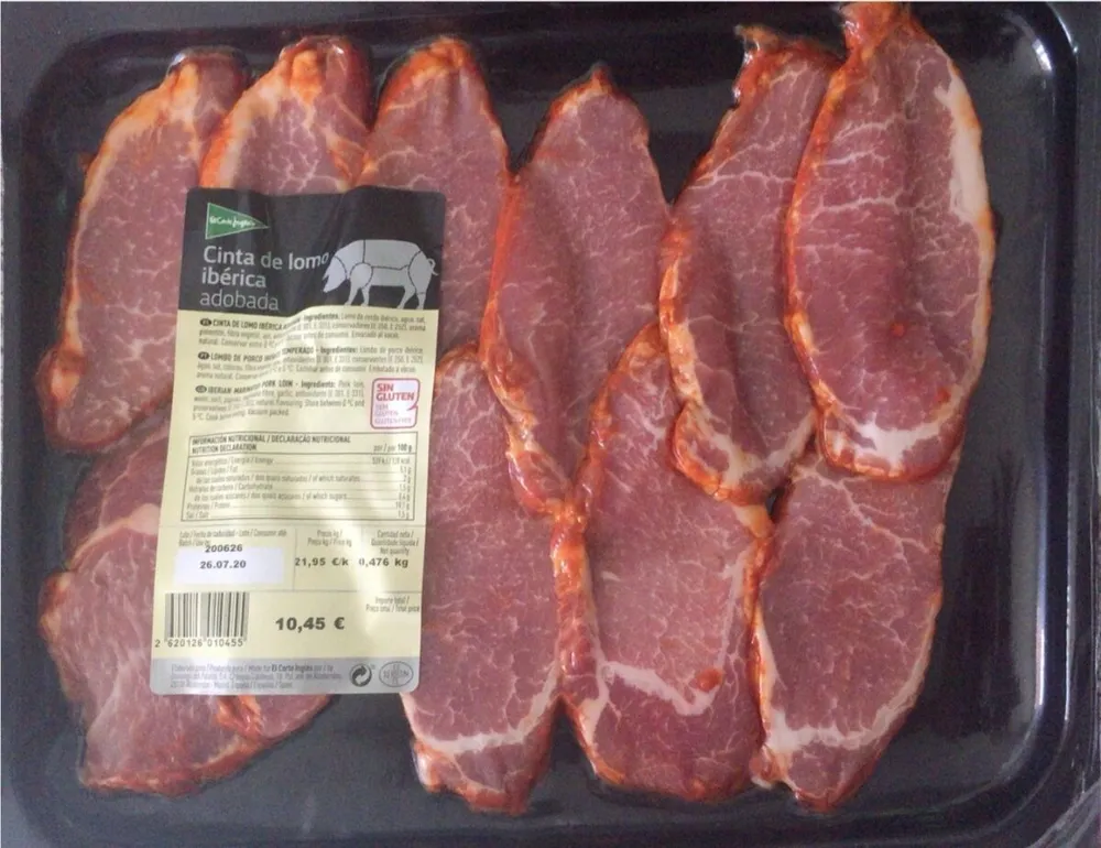 Cinta de lomo ibérica adobada