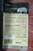 Cinta de lomo ibérica adobada