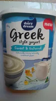 Greek Style Yoghurt Sweet and Natural