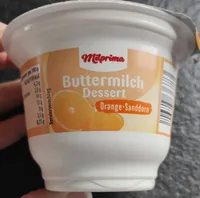 Buttermilch dessert orange sanddorn