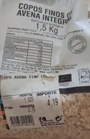 Copoa finos de avena integral