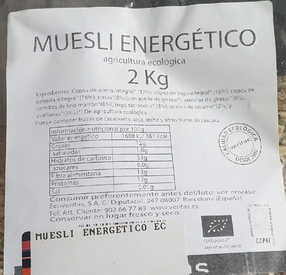 MUESLI ENERGETICO