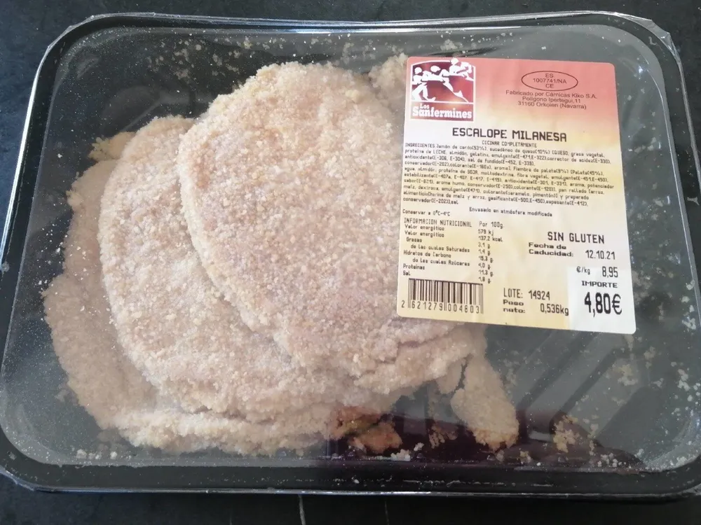 Escalope milanesa