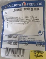 Longaniza de cerdo