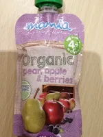 Organic pear apple berries