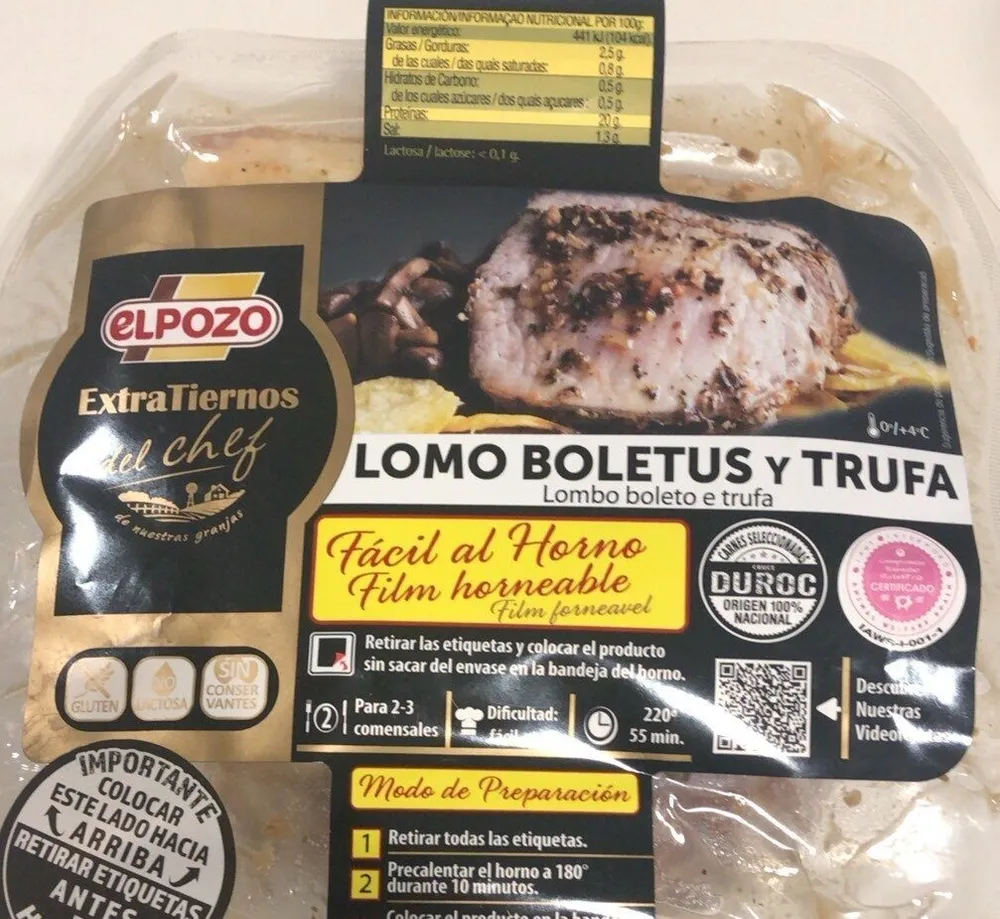 Lomo boletus y Trufa
