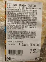 Triángulo de jamón y queso