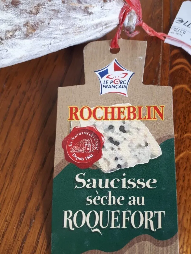 Saucisse sèche au Roquefort