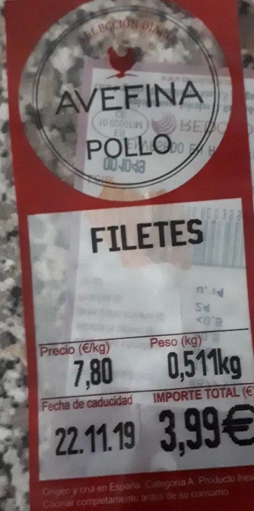 Filetes de pollo