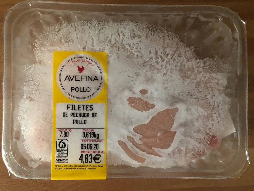 Filetes de pechuga de pollo