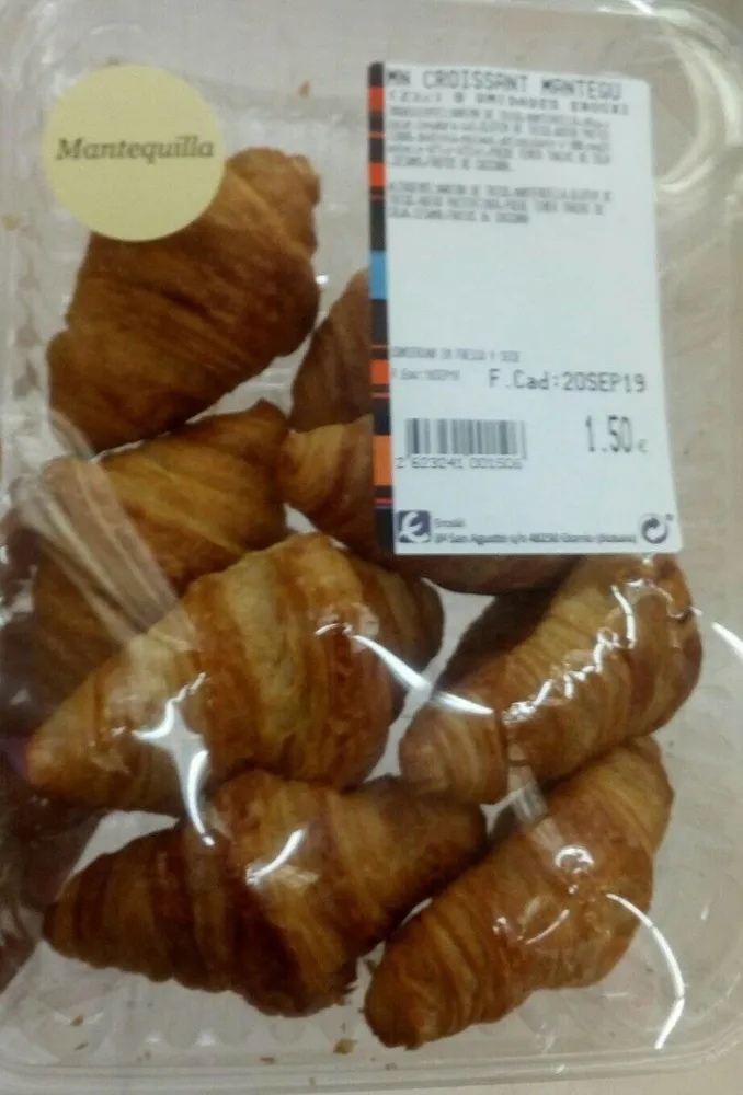 Mini croissants mantequilla