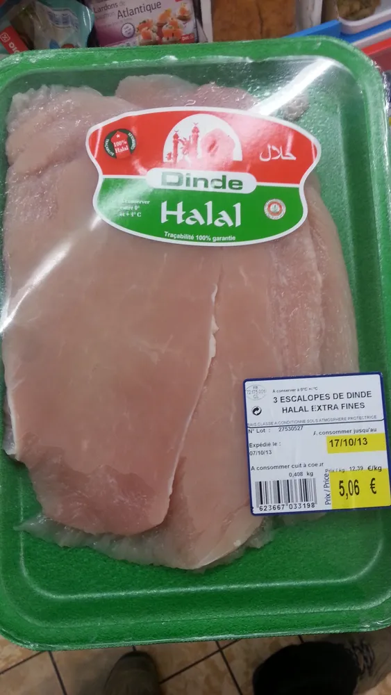 Escalopes de dinde Halal (x 3) extra fines