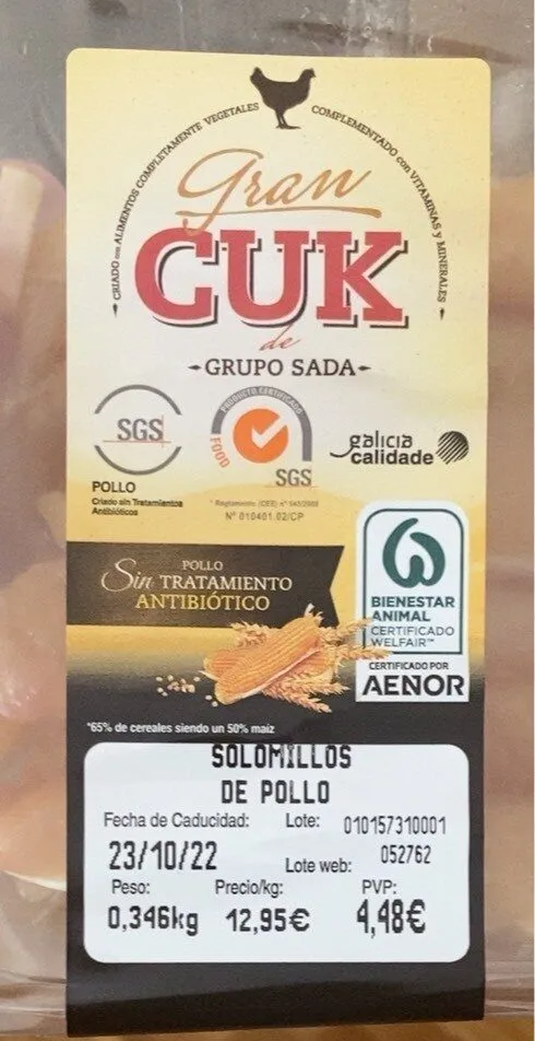 Solomillos de pollo