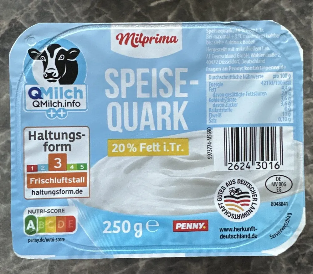 Speisequark 20% Fett