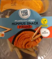 Hummus Snack pikant mit Grissini
