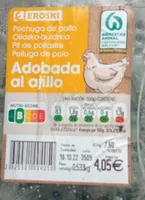 Pechuga de pollo al ajillo