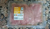 Pechuga de pollo adobada al ajillo