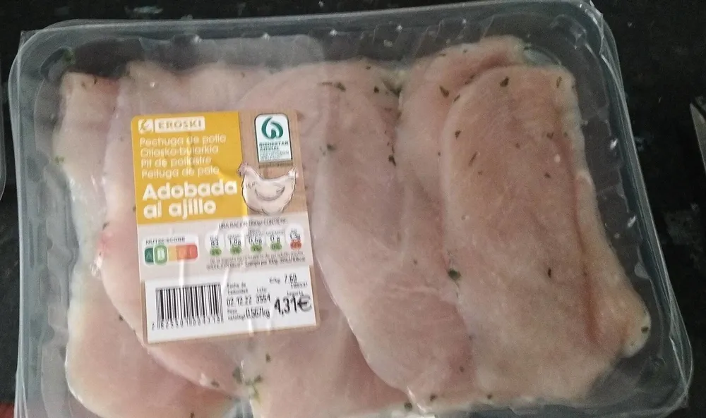 Adobado al ajillo