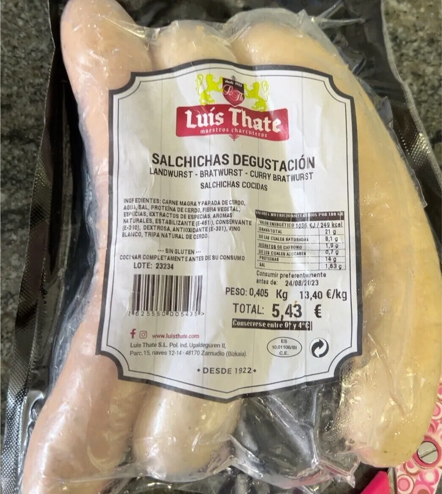 Salchichas degustación