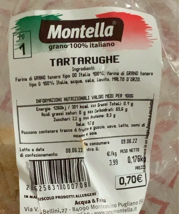 pane tartarughe